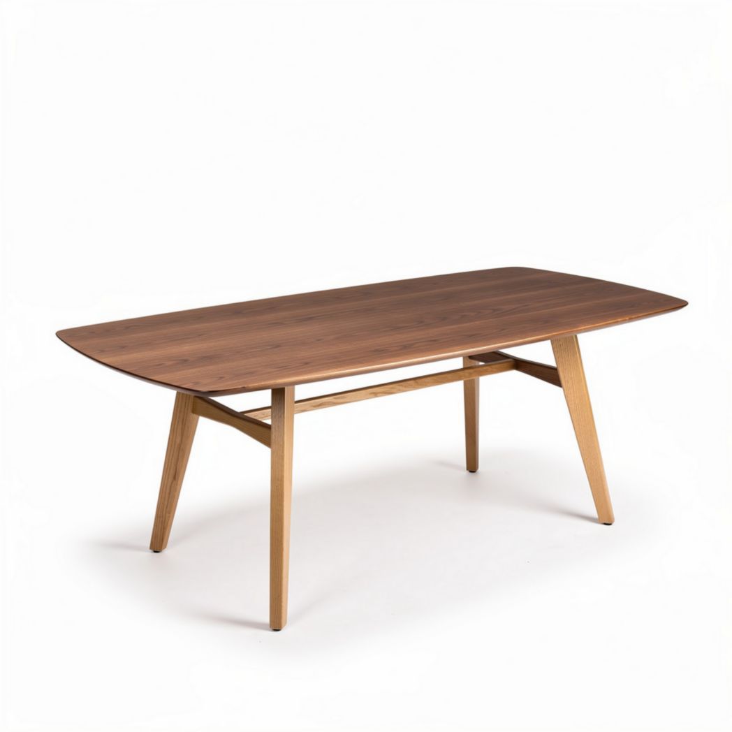 Tavolo rettangolare in legno di noce 150 x 75 x 75cm per sala da pranzo