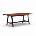 Tavolo in legno massello marrone 200 x 100 x 75 cm per sala da pranzo